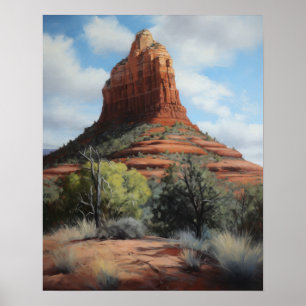 Poster Bell Rock Sedona Arizona Peinture Art Imprimer Pos