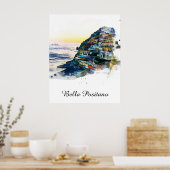 Poster *~* Bella Positano Italienne AP12 Italie Côte Amal (Cuisine)