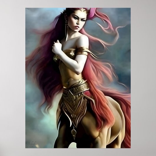 Poster Belladria - AI Imaginaire Art numérique d'impressi (Devant)