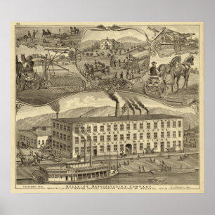 Poster Bellaire Company Manufacturière Bellaire, Ohio