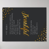 Poster Belle, 1 Pierre 3 Écriture Verse (Devant)