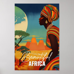 Poster Belle Afrique Famous Travel Place Vintage
