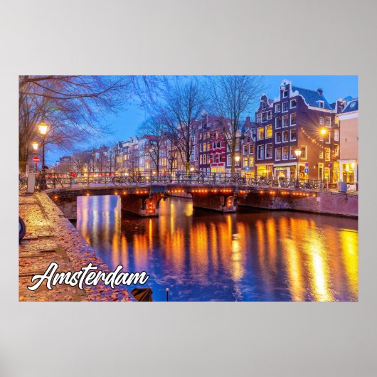 Poster Belle Amsterdam, Pays-Bas (Devant)