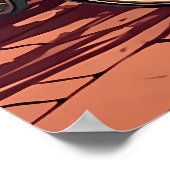 Poster Belle Amsterdam Pays-Bas Canal City (Coin)