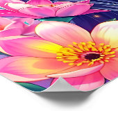 Poster Belle Anime Girl and Flowers (Coin)