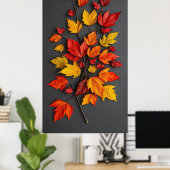 Poster Belle applique d'automne (Bureau à domicile)