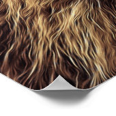 Poster Belle aquarelle artistique Lion (Coin)