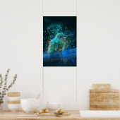 Poster belle aquarelle colibri (Cuisine)