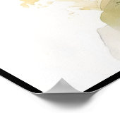 Poster Belle aquarelle de Bougainvilliers (Coin)