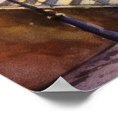 Poster Belle aquarelle de Paris Travel (Coin)