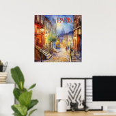 Poster Belle aquarelle de Paris Travel (Bureau à domicile)