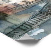 Poster Belle aquarelle de Paris Travel (Coin)