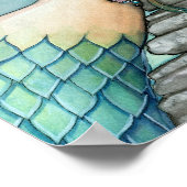 Poster Belle Aquarelle de sirène Imprimer (Coin)