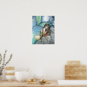 Poster Belle Aquarelle de sirène Imprimer (Cuisine)