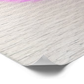 Poster Belle Aquarelle Ethérée Blanche (Coin)