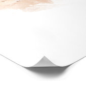 Poster Belle aquarelle originale Fox Design (Coin)