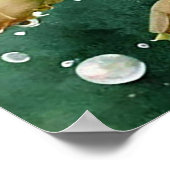 Poster Belle aquarelle Peinture des Roses Rouges (Coin)