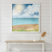 Poster Belle Aquarelle Plage