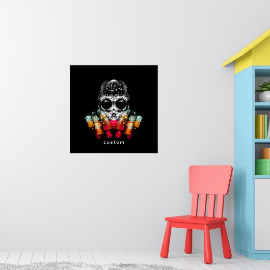 Poster Belle araignée automnale avec Casquette Dewdrop (Pépinière 1)