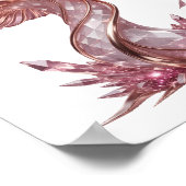 Poster Belle ART ABSTRAIT Rose Design Moderne (Coin)