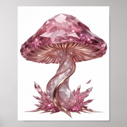 Poster Belle ART ABSTRAIT Rose Design Moderne (Devant)