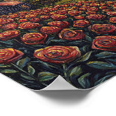 Poster Belle Art de Rose Fleur Maison Cosy (Coin)