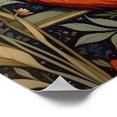 Poster Belle assise Red Fox William Morris Inspiré (Coin)