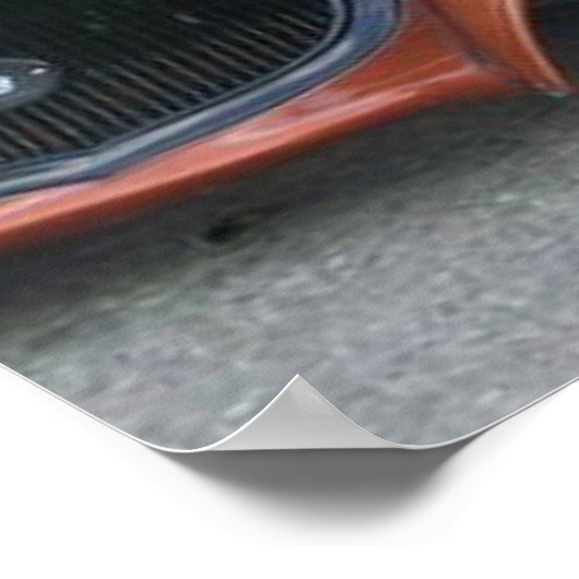 Poster Belle auto classique bronze (Coin)