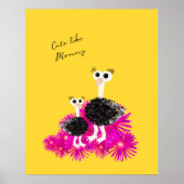 Poster Belle autruche (Devant)