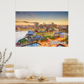 Poster Belle Baltimore, Maryland, États-Unis (Cuisine)