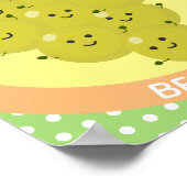 Poster Belle bande de raisins amusante illustration (Coin)