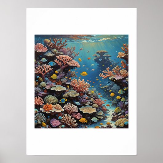 Poster Belle barrière de corail (Devant)