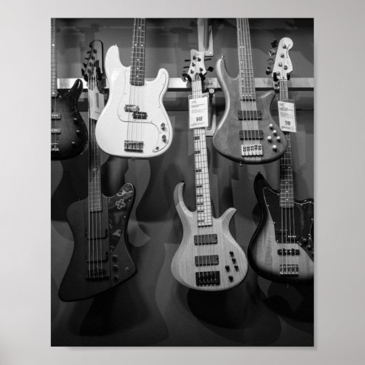 Poster Belle Basse Guitare (Devant)