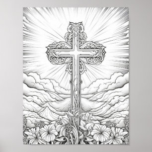 Poster Belle Bible Adulte Coloration Thématique