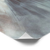 Poster Belle blanche Aura Angélique Figure de prière (Coin)