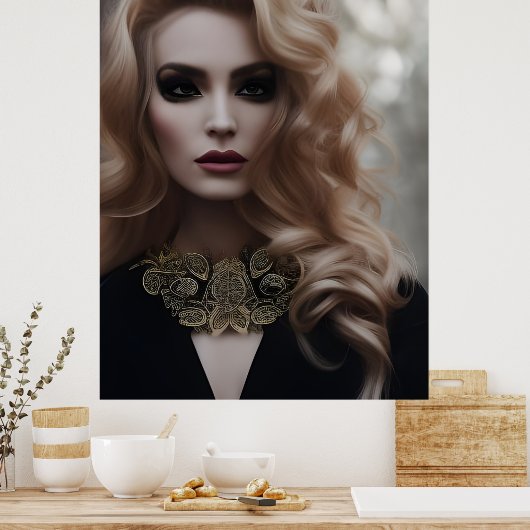 Poster Belle Blonde (Cuisine)