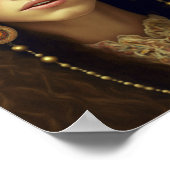 Poster Belle Boho Hippie Femme (Coin)