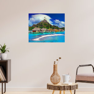 Poster Belle Bora Bora, Polynésie Française