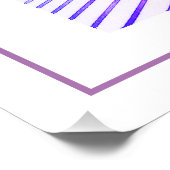 Poster Belle Bouteille Purple Bleu Ombre Couleurs (Coin)