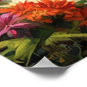 Poster Belle Cabane De Bambou Sur La Plage De L'Île Tropi (Coin)