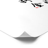 Poster Belle calligraphie chinoise - même esprit (Coin)