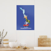 Poster Belle carte de Transnistrie (Cuisine)