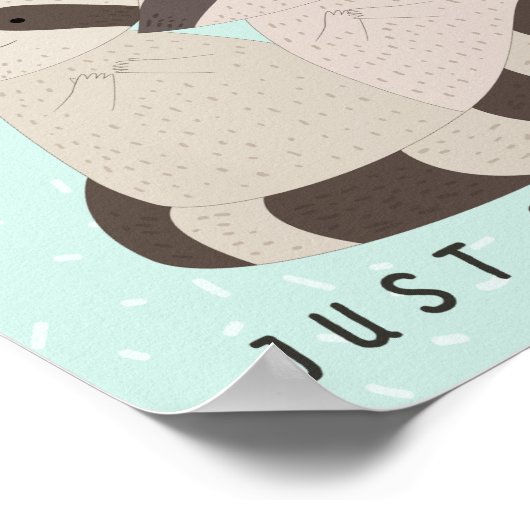 Poster Belle Carte Raccoons, Les Choses Sont Bonnes, Racc (Coin)