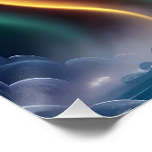 Poster Belle cascade arc-en-ciel (Coin)