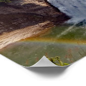 Poster Belle cascade Rainbow Nature Photographie (Coin)