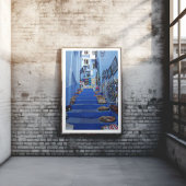 Poster Belle Chefchaouen La Ville Bleue Marocaine