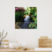 Poster Belle citation bouddhiste sur la santé et le bien- (Cuisine)