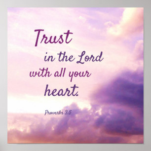 Poster Belle citation de la Bible Verse