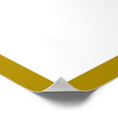 Poster Belle citation de musique dorée sur Arrière - plan (Coin)