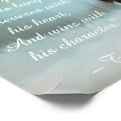 Poster Belle Citation Inspirationnelle Cheval Découpage (Coin)